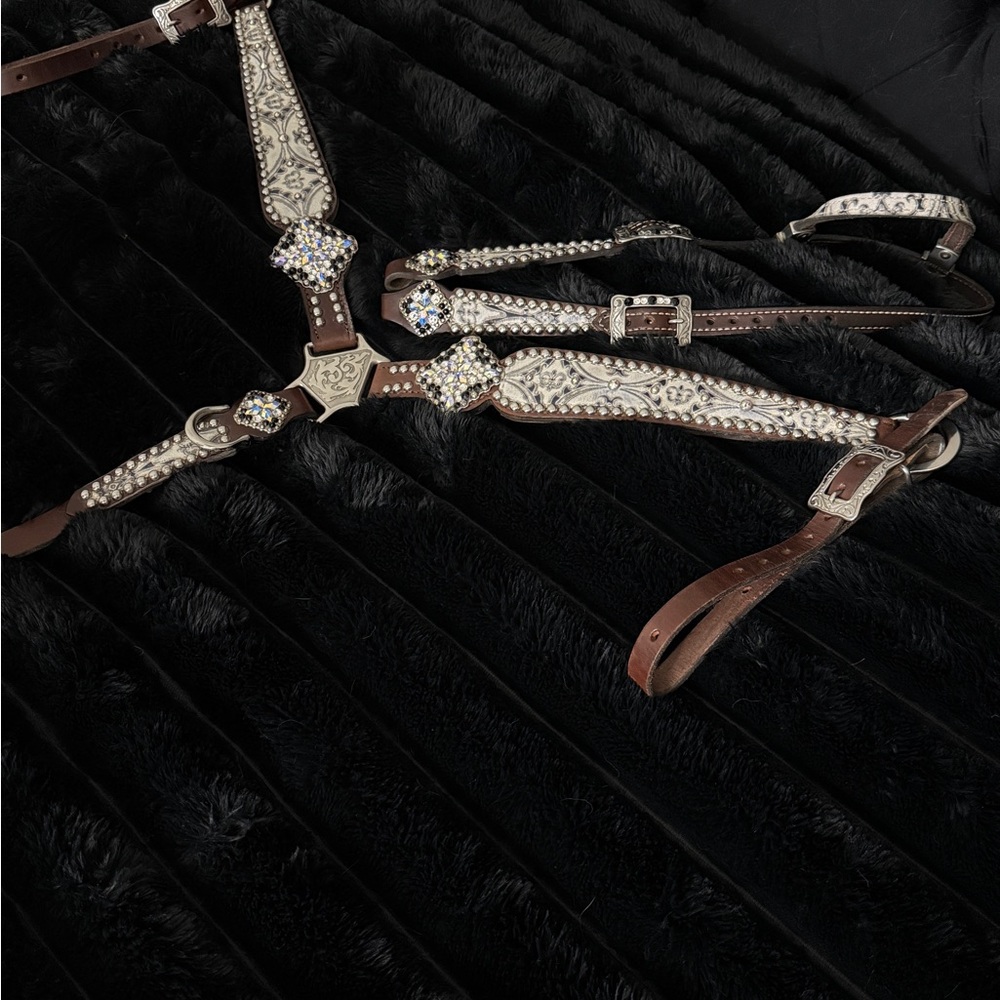 Rockn Wilsons Leather Equine Horse Bling Tack Set  (aka Rockin Wilsons)